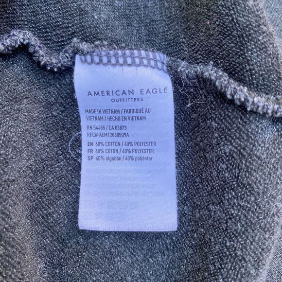 American Eagle Grey Drop Waist Knee Length Dress - Picture 7 of 7